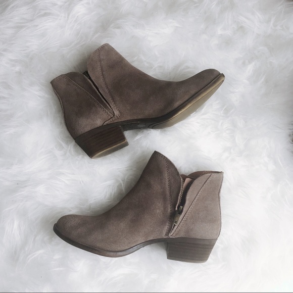 lucky brand taupe booties